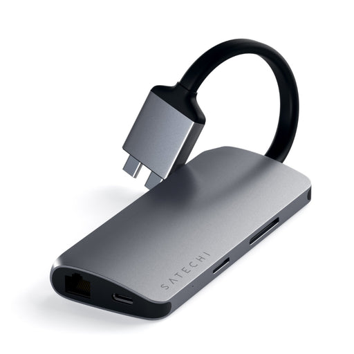 Satechi USB-C Dual Multimedia Adapter 4K HDMI / Micro SD Reader - Space Grey ST-TCDMMAM 879961008376