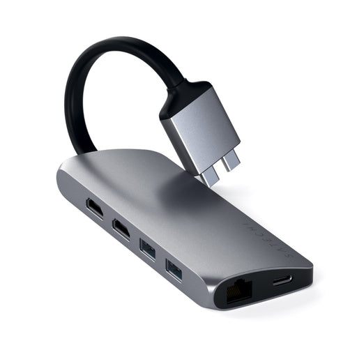 Satechi USB-C Dual Multimedia Adapter 4K HDMI / Micro SD Reader - Space Grey ST-TCDMMAM 879961008376