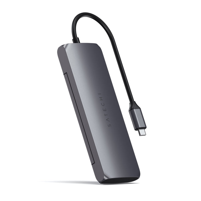 Satechi USB-C Hybrid Multiport Adapter With SSD Enclosure - Space Grey