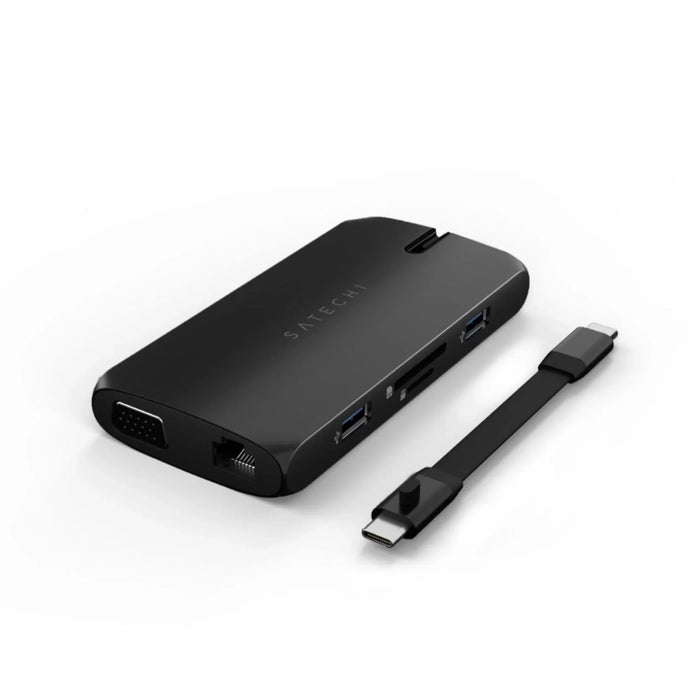 Satechi USB-C On-The-Go Multiport Adapter - Black - LX2001 - Homewares, Outdoor, Phone Accessories, Cases, Speakers, Headphones + More -