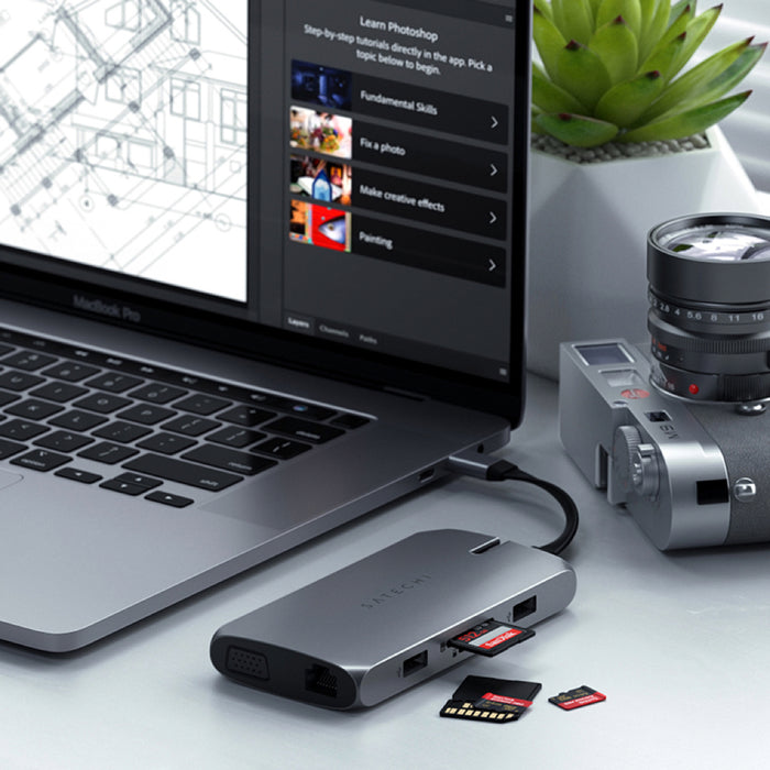Satechi USB-C On-the-Go Multiport Adapter - Space Grey ST-UCMBAM 0879961009410