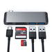 Satechi USB-C Type-C Pro MicroSD SD Card 2x USB 3.0 Hub - Space Grey ST-TCUPM
