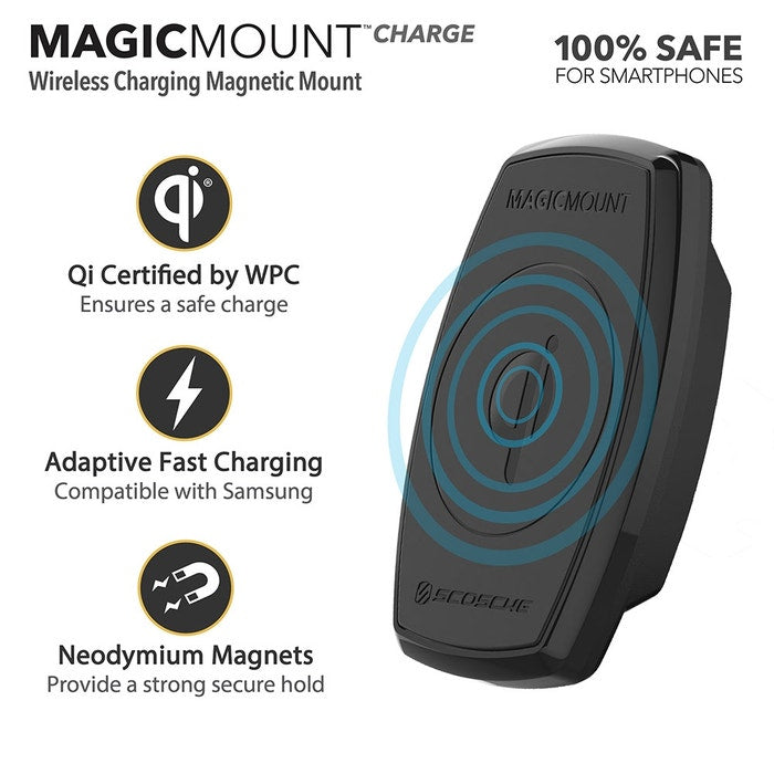 Scosche Qi Car Vent Mount MagicMount Wireless Charger MQ2V-XT