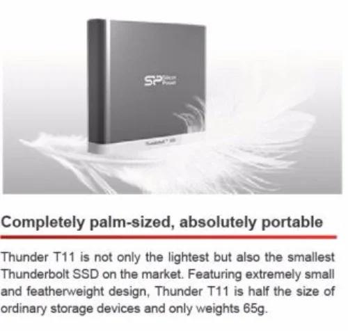 Silicon Power T11 120GB Thunderbolt Portable SSD - LX2001 - Homewares, Outdoor, Phone Accessories, Cases, Speakers, Headphones + More -