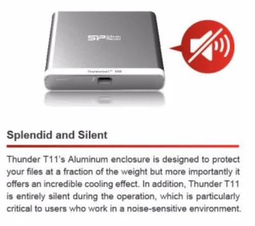 Silicon Power T11 120GB Thunderbolt Portable SSD - LX2001 - Homewares, Outdoor, Phone Accessories, Cases, Speakers, Headphones + More -