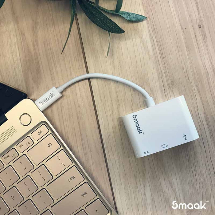 Smaak™ Foundation USB-C Adapter USB 3.0 + HDMI + USB-C Hub SMKCH-FD-AHCW