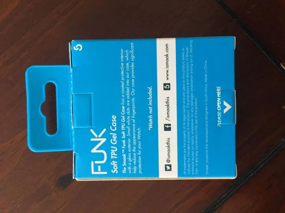 Smaak Funk Soft TPU Gel Case for Apple Watch 38mm SMKFK-AW-38CL - LX2001 - Homewares, Outdoor, Phone Accessories, Cases, Speakers, Headphones + More -