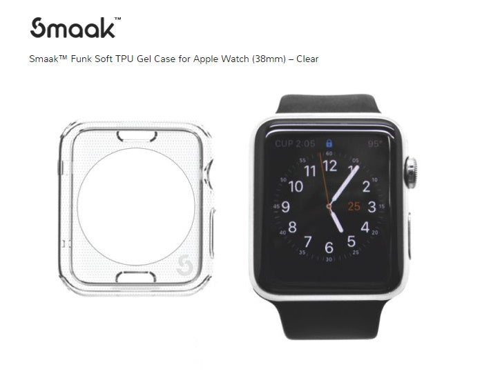 Smaak Funk Soft TPU Gel Case for Apple Watch 38mm SMKFK-AW-38CL