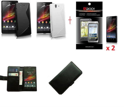 Sony Xperia Z Gel Leather Case Screen Protector - LX2001 - Homewares, Outdoor, Phone Accessories, Cases, Speakers, Headphones + More -