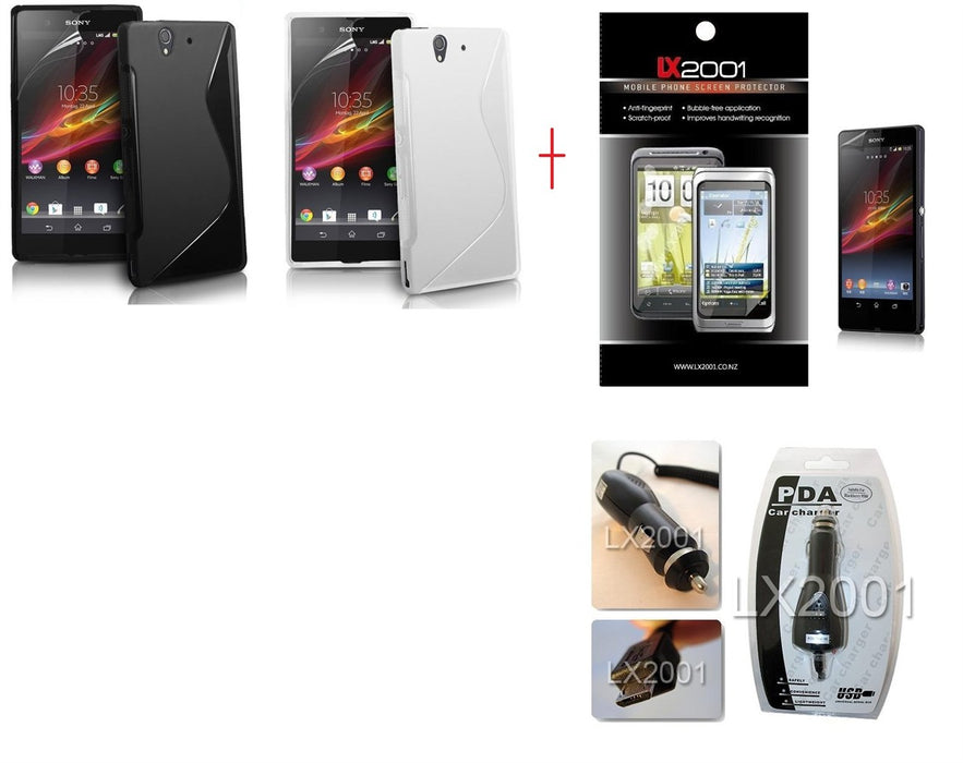 Sony Xperia Z Case Car Charger Screen Protector