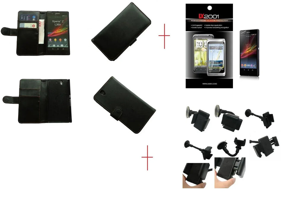 Sony Xperia Z Leather Case Car Kit Holder - LX2001 - Homewares, Outdoor, Phone Accessories, Cases, Speakers, Headphones + More -