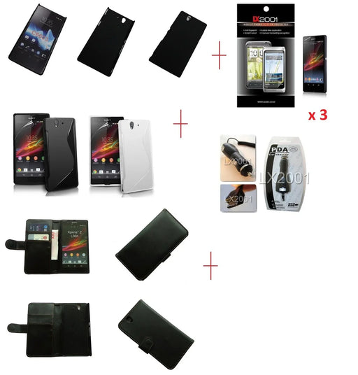 Sony Xperia Z Cases Car Charger Screen Protector - LX2001 - Homewares, Outdoor, Phone Accessories, Cases, Speakers, Headphones + More -