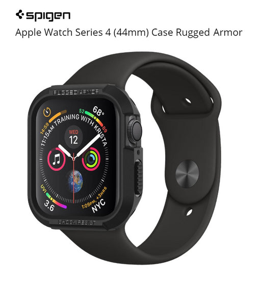 Spigen Apple Watch 6/SE/5/4 44mm Rugged Armor Case - Black 062CS24469 8809613760354