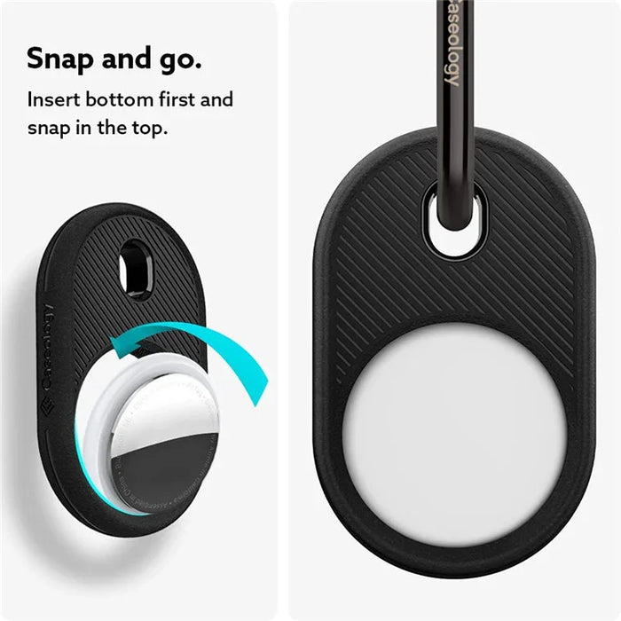 Spigen Caseology Apple AirTag Vault Case - Black AMP01439 - LX2001 - Homewares, Outdoor, Phone Accessories, Cases, Speakers, Headphones + More -