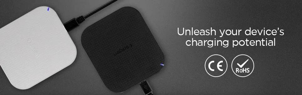 Spigen Essential 5W Qi Wireless Charging Pad Black 000CH20765 - LX2001 - Homewares, Outdoor, Phone Accessories, Cases, Speakers, Headphones + More -