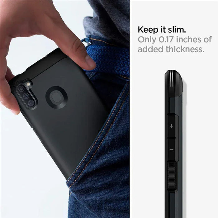 Spigen Samsung Galaxy A11 6.4" (2020) Tough Armor Case - Metal Slate ACS00857 - LX2001 - Homewares, Outdoor, Phone Accessories, Cases, Speakers, Headphones + More -