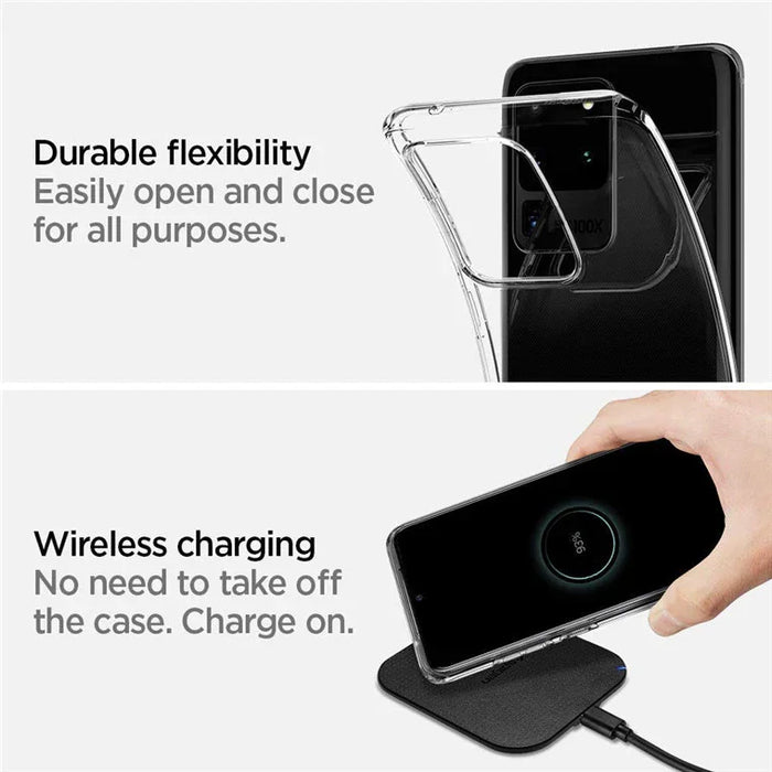 Spigen Samsung Galaxy S20 Ultra 6.9" Liquid Crystal Case - Crystal Clear ACS00709 8809685625728 - LX2001 - Homewares, Outdoor, Phone Accessories, Cases, Speakers, Headphones + More -