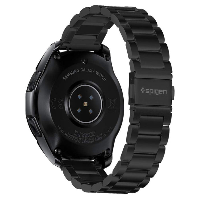 Spigen Samsung Galaxy Watch 42mm Active 2 Premium Stainless Steel Strap - Black 600WB24980 8809613765014