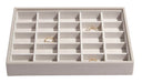 Stackers Classic 25 Compartment Jewellery Box - Taupe & Grey JB73753