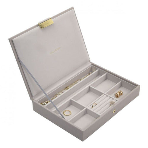 Stackers Classic Jewellery Box Lidded - Taupe & Grey JB73750