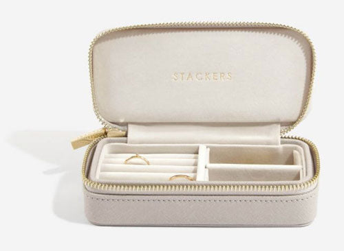 Stackers Medium Travel Jewellery Box - Taupe JB75344