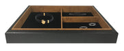 Stackers Stackable Mens 3 Compartment Organiser Jewellery Tray JBWBL12