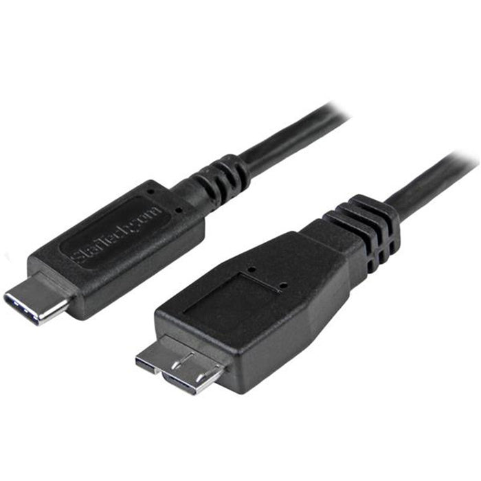StarTech 1M USB 3.1 Type C USB-C To Micro-B Cable - Black USB31CUB1M 065030860772