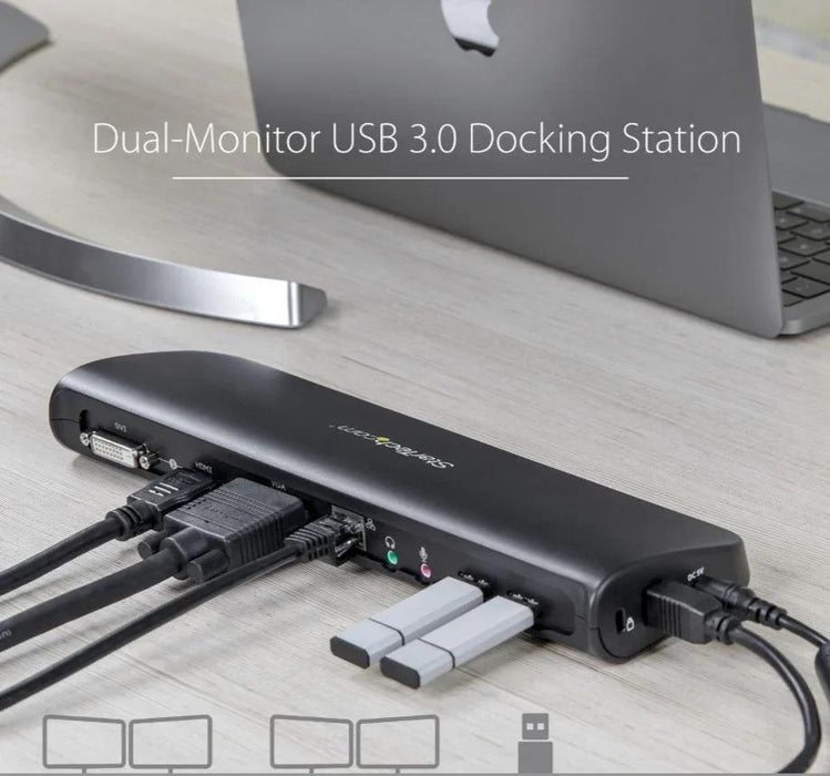 StarTech USB 3.0 Universal Hub HDMI Gigabit Ethernet Laptop Dock USB3SDOCKHDV - LX2001 - Homewares, Outdoor, Phone Accessories, Cases, Speakers, Headphones + More -
