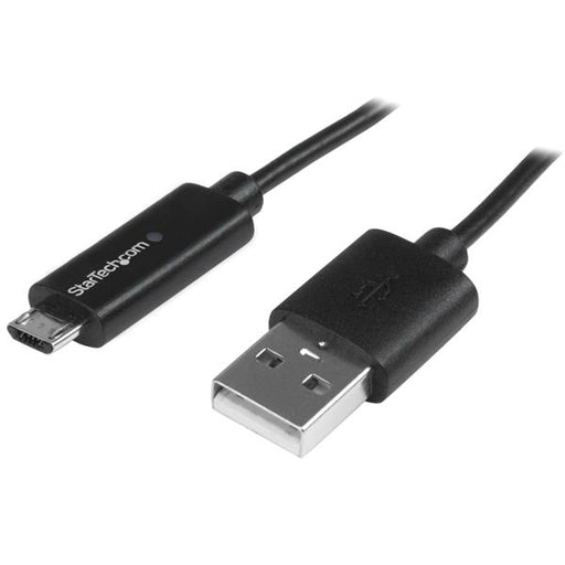 Startech Micro USB LED Charging Light Cable USBAUBL1M