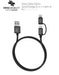 Swiss Alloy 2 in 1 micro USB and Lightning Cable SCLTMUA-M
