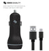 Swiss Dual Port 3.4A Universal Car Charger with Micro-USB Cable SCDC234U-B