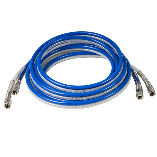 Iwata TWIN AIR/PAINT REINFORCED HOSE 8MM X 2M + FITTINGS