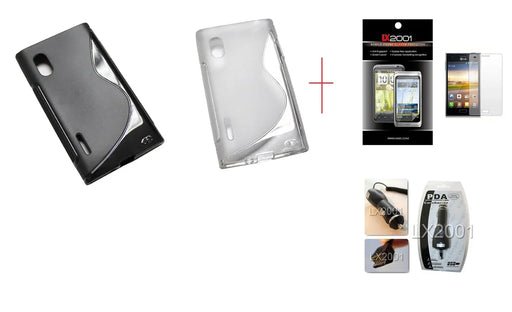 LG Optimus L5 E610 GEL Case + Car Charger - LX2001 - Homewares, Outdoor, Phone Accessories, Cases, Speakers, Headphones + More -
