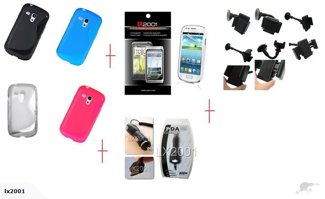 Samsung Galaxy S3 Mini Case Charger Kit