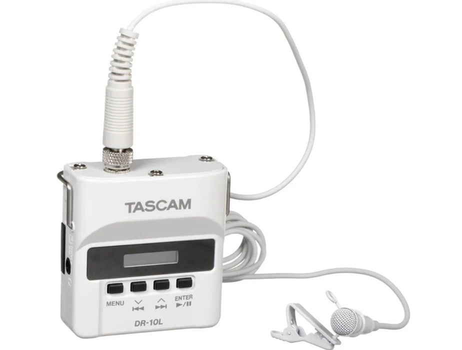 Tascam DR-10L DR10L Digital Audio Voice Recorder with Lavalier Mic - White - LX2001 - Homewares, Outdoor, Phone Accessories, Cases, Speakers, Headphones + More -