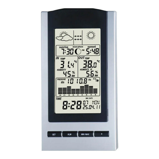 Tesa Wireless Moon Phase + Time and Temperature Weather Station WS1151 - LX2001 - Homewares, Outdoor, Phone Accessories, Cases, Speakers, Headphones + More -