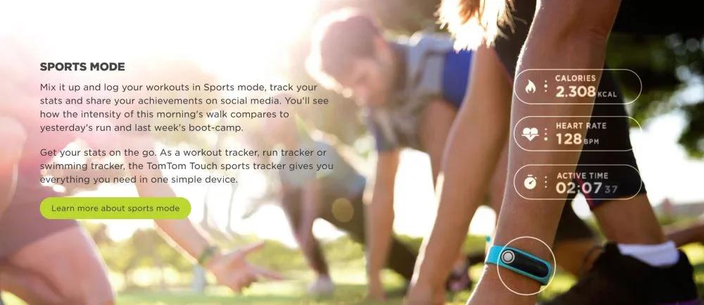 TomTom Touch Fitness Tracker LARGE BLACK 1AT0.001.01 - LX2001 - Homewares, Outdoor, Phone Accessories, Cases, Speakers, Headphones + More -