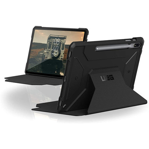 UAG Samsung Galaxy Tab S7+ / Tab S7 Plus Metropolis Folio Rugged Case - Black 222536114040 812451037623