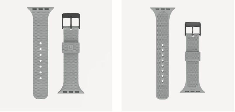 UAG [U] Apple Watch 40mm / 38mm Dot Silicone Strap Band - Grey 19248K313030 812451036251