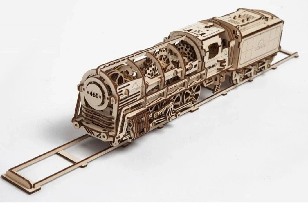 UGEARS STEAM LOCOMOTIVE TRAIN WITH TENDER 120235 - LX2001 - Homewares, Outdoor, Phone Accessories, Cases, Speakers, Headphones + More -
