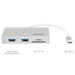 UNITEK USB-C with 2 x USB3.0 + 2 x Port SD MicroSD Card Reader w Power Delivery Y-9319