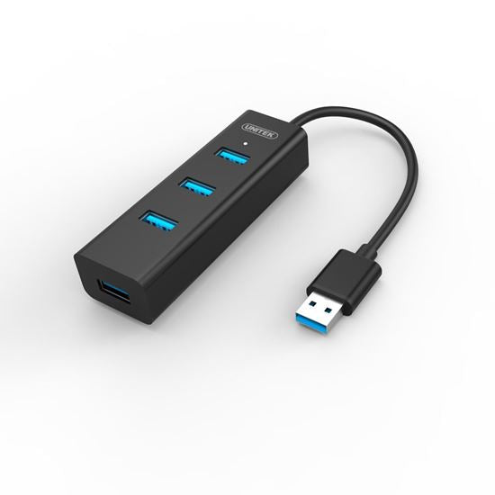 UNITEK USB 3.0 4-Port Hub - Black Y-3089