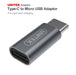 Tough Tested Micro USB Rugged Car Charger PCTT-MICRO + UNITEK Micro USB to USB-C Adapter Y-A027AGY