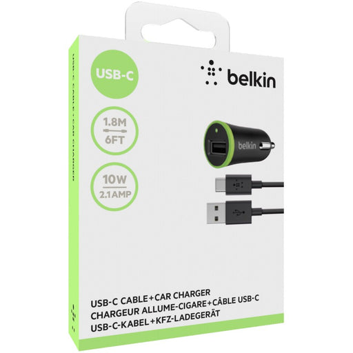 Belkin USB-C to USB-A USB Cable Car Charger F7U002BT06-BLK