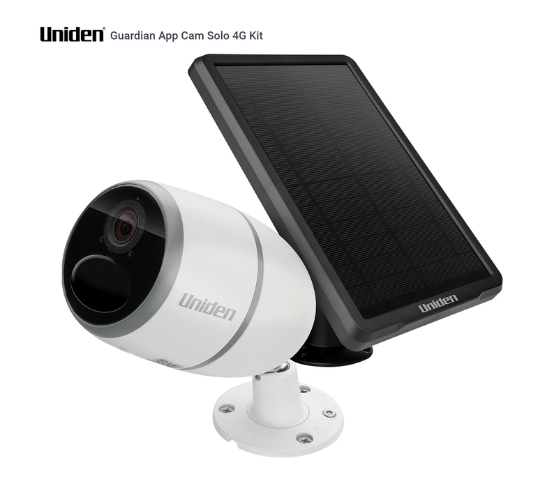 Uniden APPCAM SOLO 4G Smart Security Camera Kit inc Solar Panel