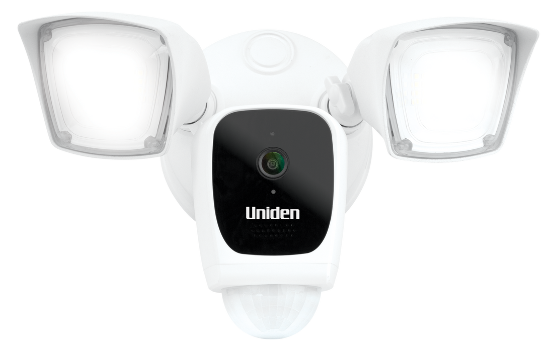 Uniden Camera Floodlight WiFi Full HD Security System w. 1080p 2MP Cameras APPCAM FLOODLIGHT