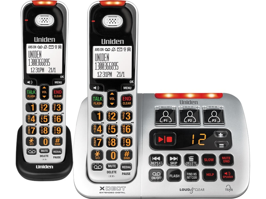 Uniden SSE45+1 Twin Handset Cordless Phone