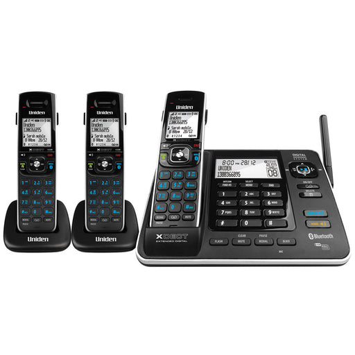 Uniden XDECT8355+2 XDECT long Range 3 x Headset w/ Answer Machine