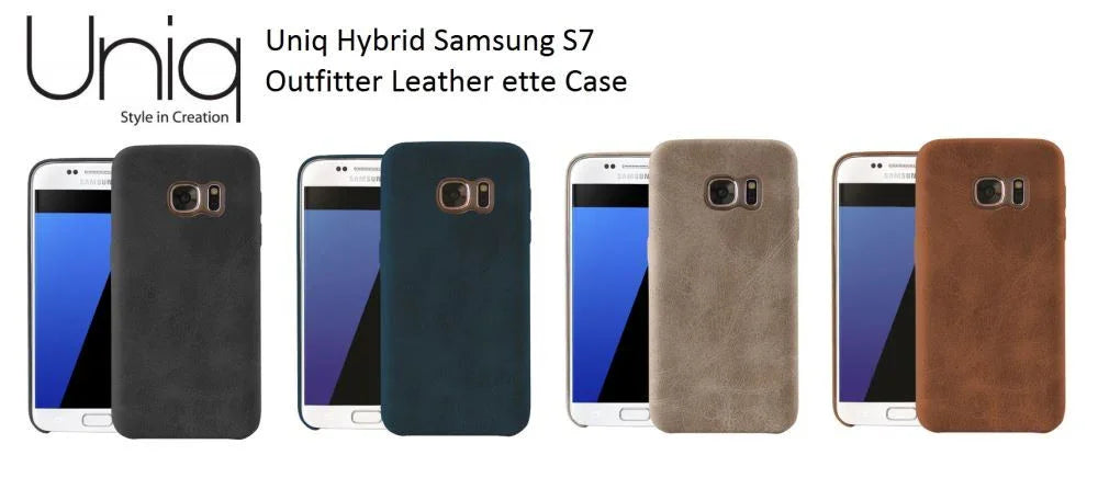 Uniq Hybrid Samsung Galaxy S7 Outfitter Leather ette Case - LX2001 - Homewares, Outdoor, Phone Accessories, Cases, Speakers, Headphones + More -