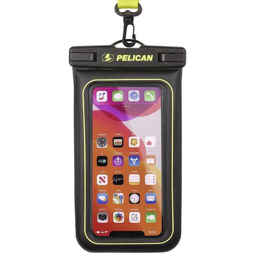 Universal Pelican Marine Waterproof Floating Pouch - Black / Neon Green